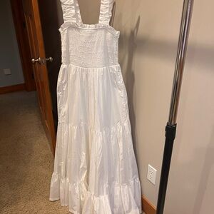 Abercrombie & Fitch White Maxi Dress